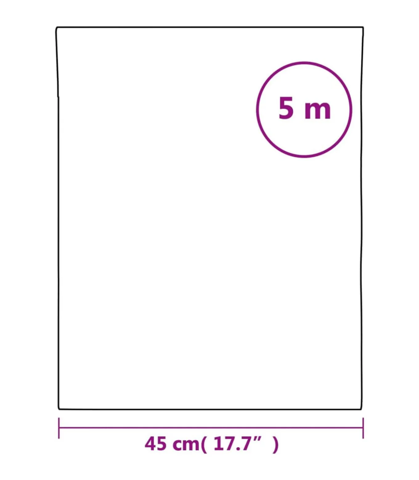 Raamfolie statisch matzwart 45x500 cm PVC