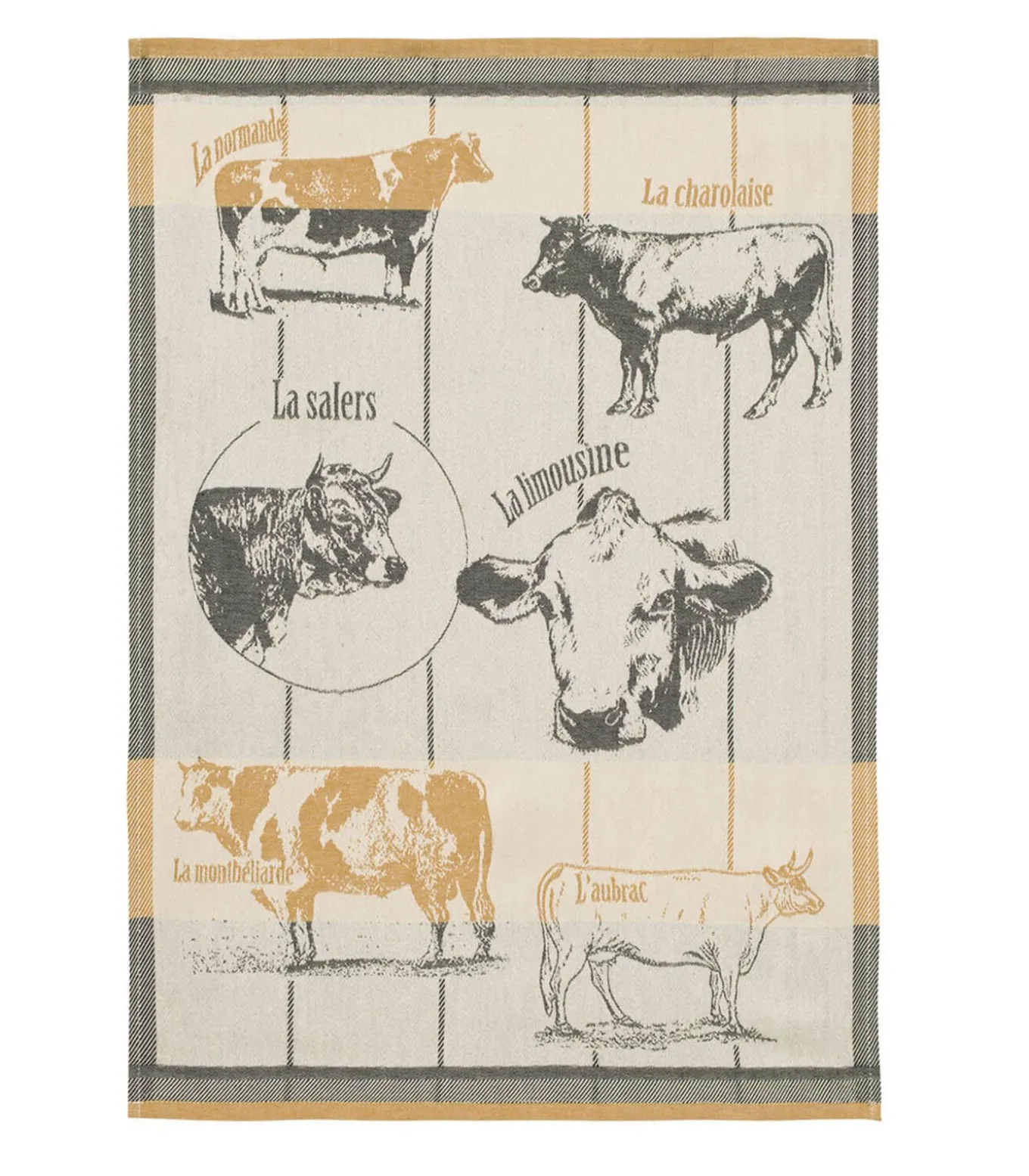 Races bovines - Tafellinnen Theedoek