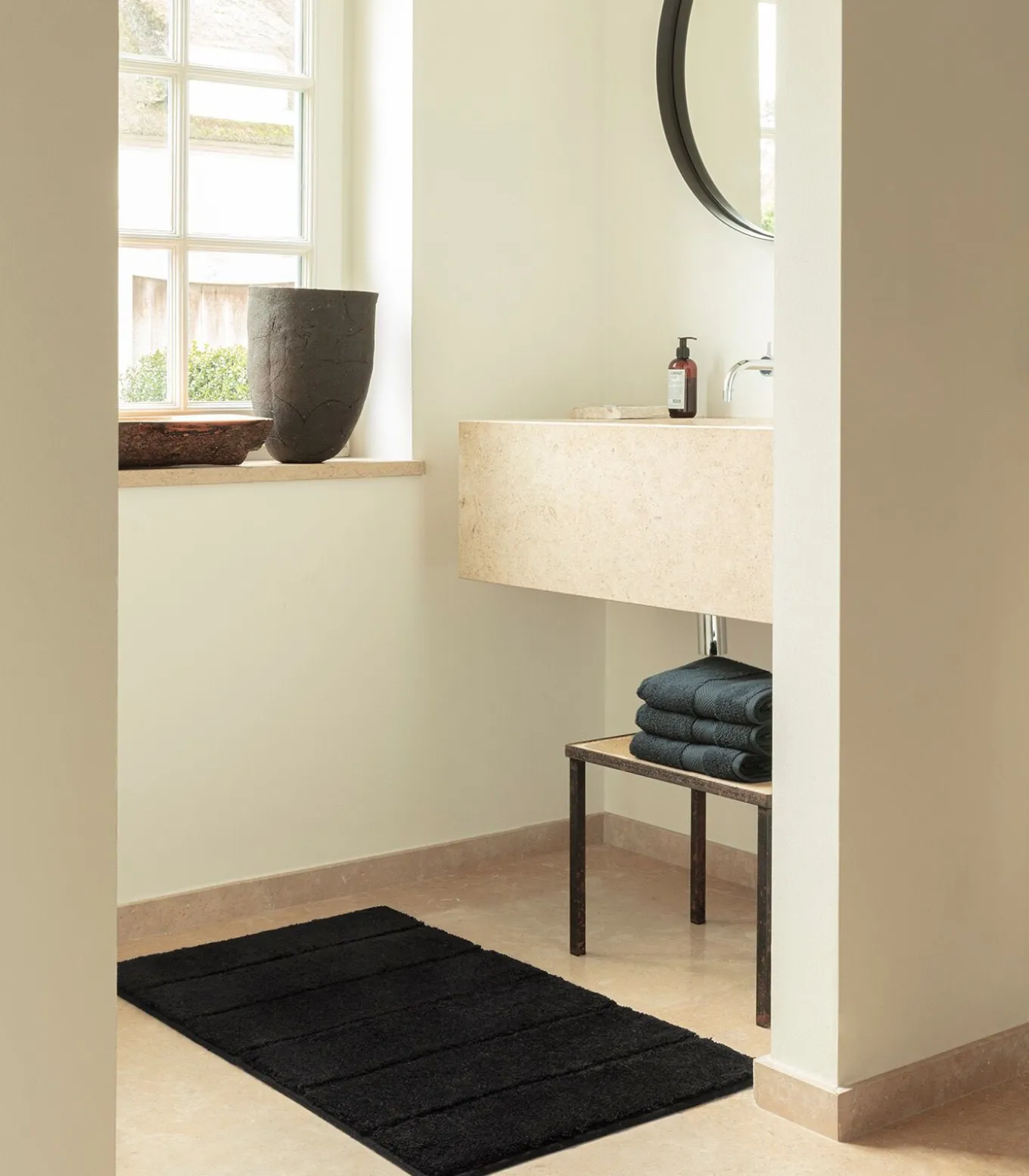 Ray Antislip Badmat Zwart