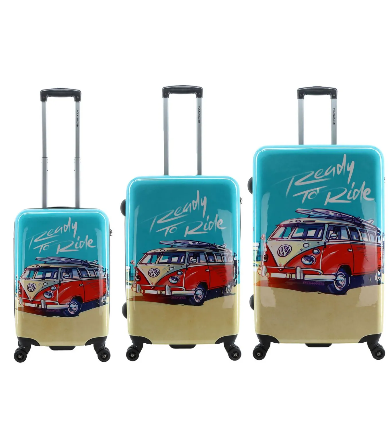 Ready to Ride Reiskofferset 56/67/76 cm (S/M/L) 8 wielen
