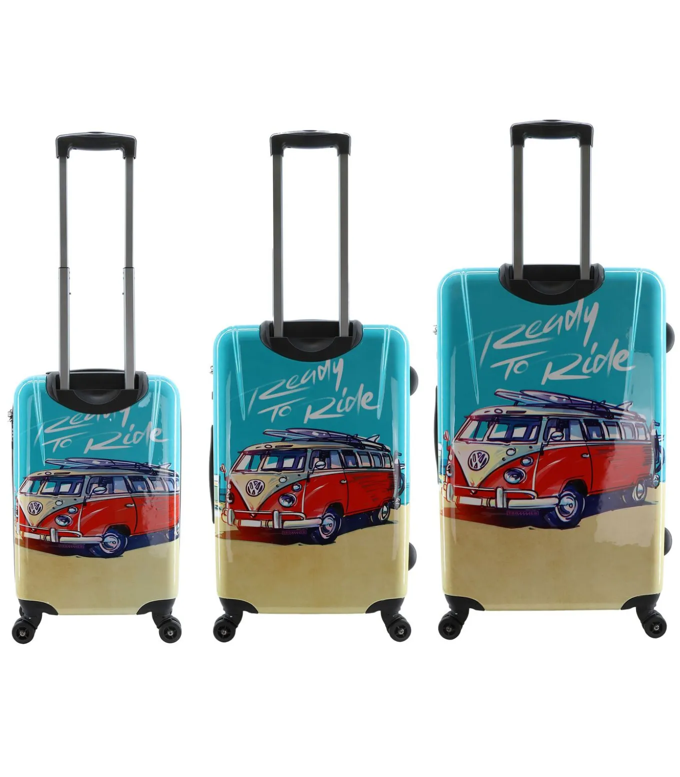 Ready to Ride Reiskofferset 56/67/76 cm (S/M/L) 8 wielen