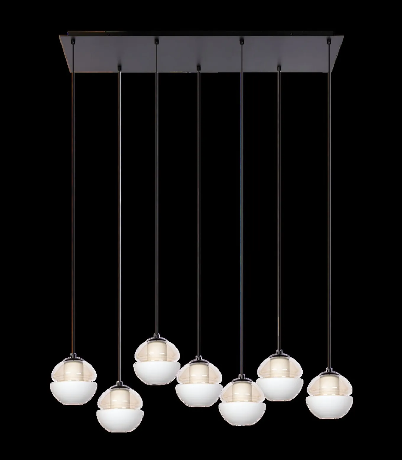 Reese 7 - Hanglamp - Zwart