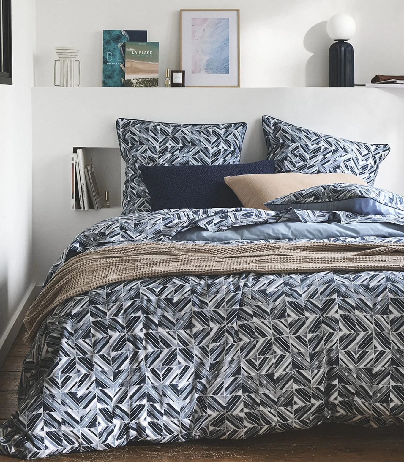 Reflets - Laken in katoen perkal met print