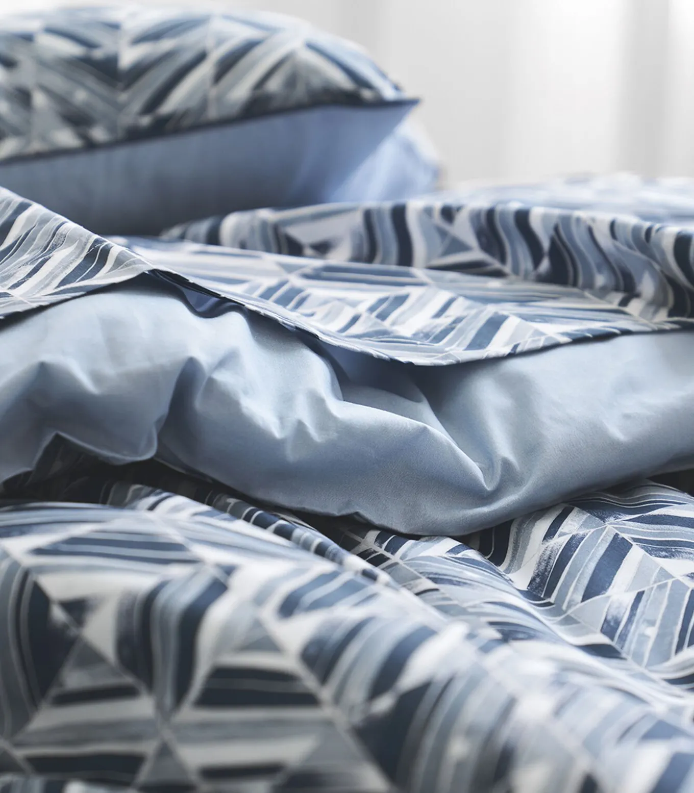 Reflets - Laken in katoen perkal met print