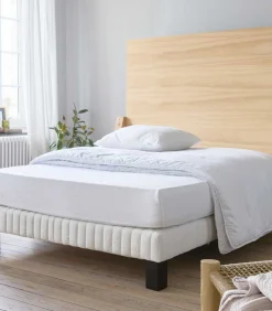 Refuge - Molton matrasbeschermer van geruwd katoen 400 g/m²