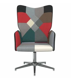 Relaxstoel patchwork stof