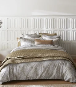 Rocaille - Kussensloop in katoen satijn met print