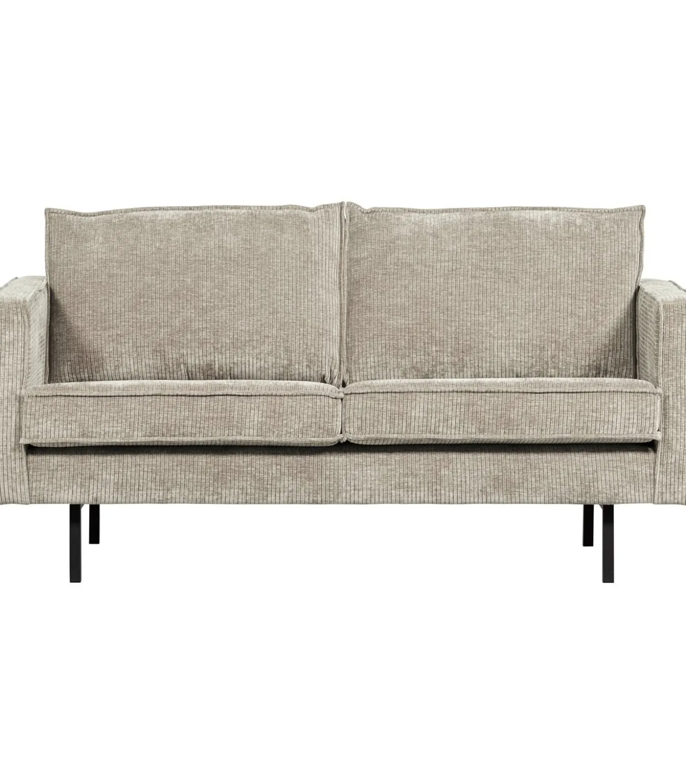 Rodeo Zits Bank - Ribstof - Donkerzand - 85x190x86