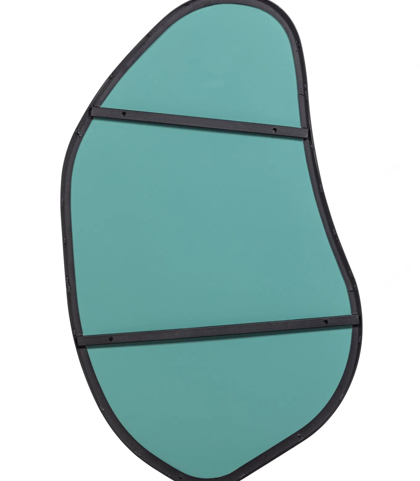 Romee Organische Spiegel - Metaal - Zwart - 100x70x4