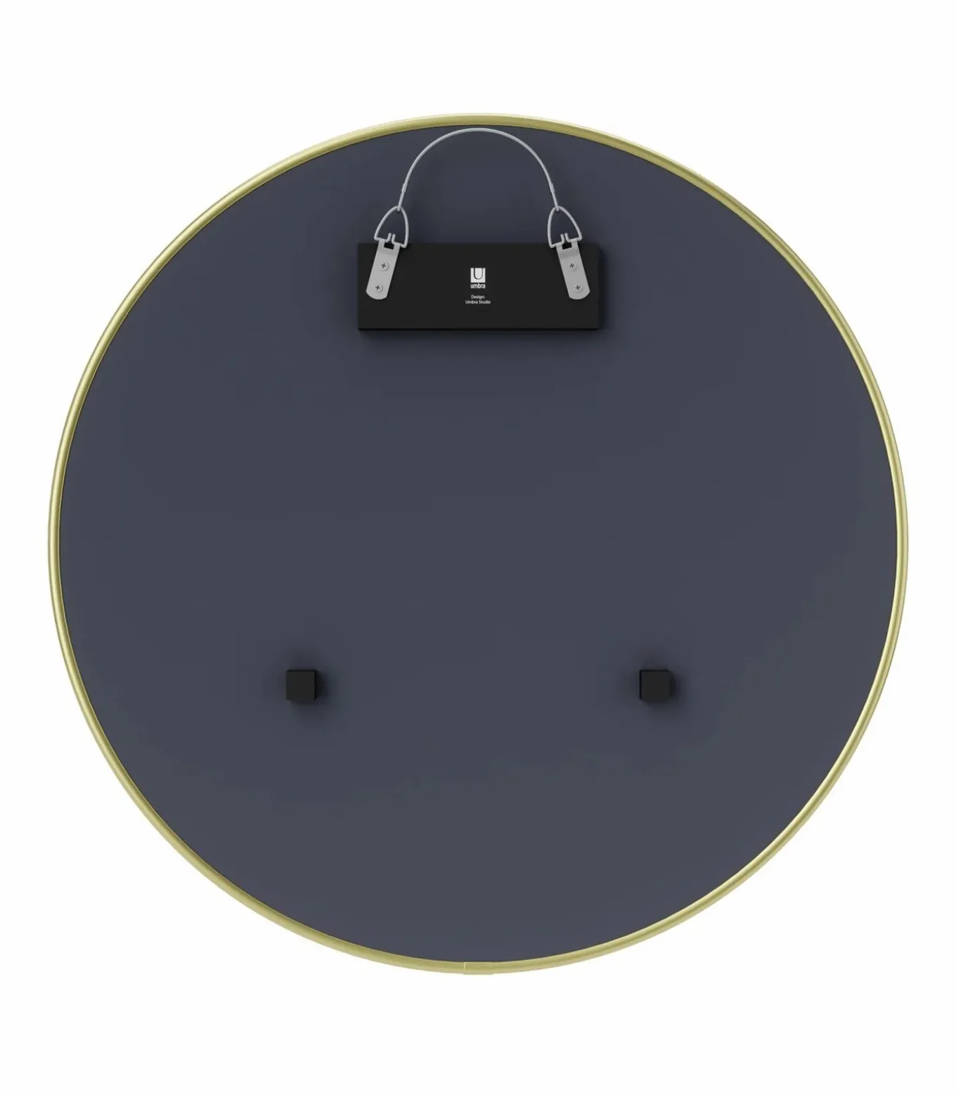 Ronde metalen wandspiegel