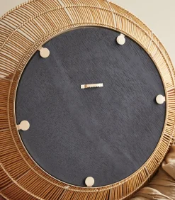 Ronde spiegel van natuurvezel 60 cm Rosie