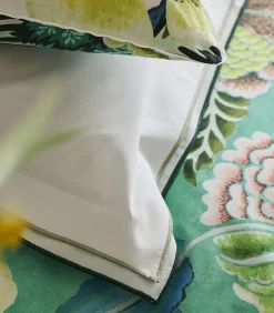 Rose de Damas - Kussensloop in katoen perkal met print