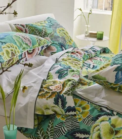 Rose de Damas - Kussensloop in katoen perkal met print