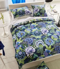 Rose de Damas - Kussensloop in katoen perkal met print