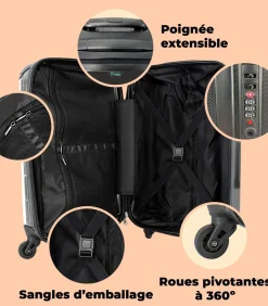 Ruimbagage koffer met 4 wielen en TSA slot (Kunst - Vermeer - Melkmeisje - Oude meester)