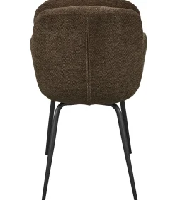 Runa Eetkamerstoelen - Polyester - Warm Bruin - Set van 6