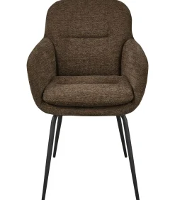 Runa Eetkamerstoelen - Polyester - Warm Bruin - Set van 6