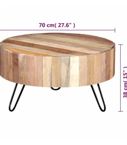 Salontafel massief gerecycled hout