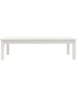 Salontafel 110x50x30 cm massief grenenhout wit