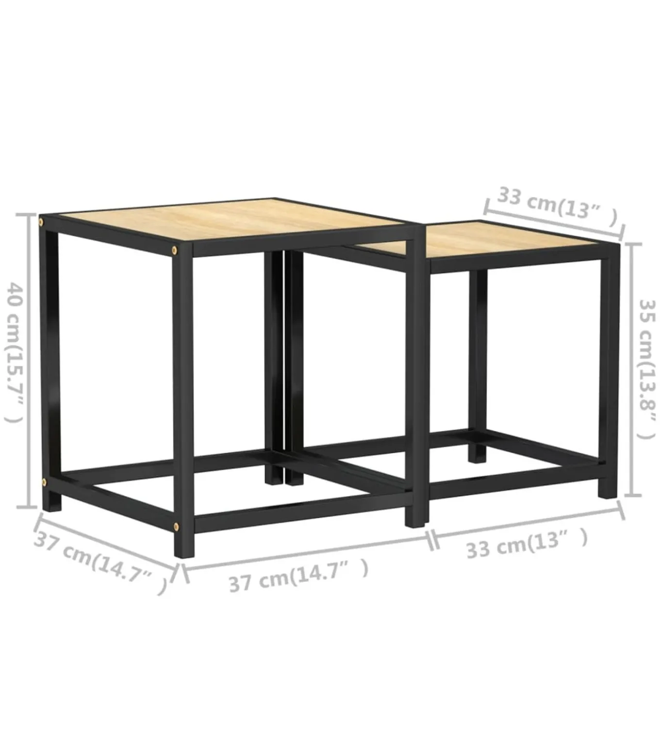 Salontafels 2 st MDF sonoma eikenkleurig