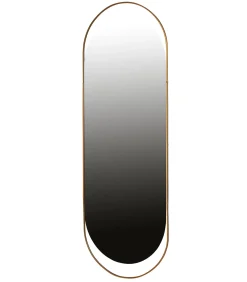 Sanou Passpiegel Ovaal XL - Ijzer - Antique Brass - 168x60x1