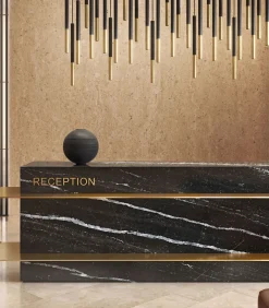 Schaal plat zwart Iconic