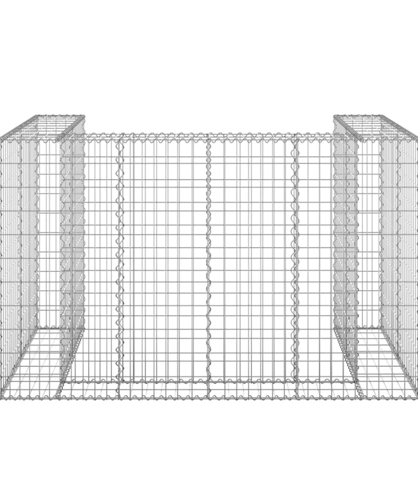 Schanskorf voor containers 180x100x110 cm gegalvaniseerd staal