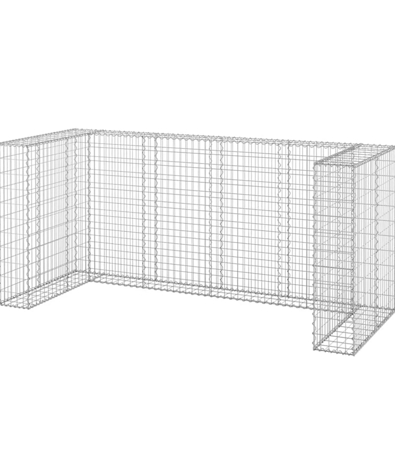 Schanskorf voor containers 254x100x110 cm gegalvaniseerd staal