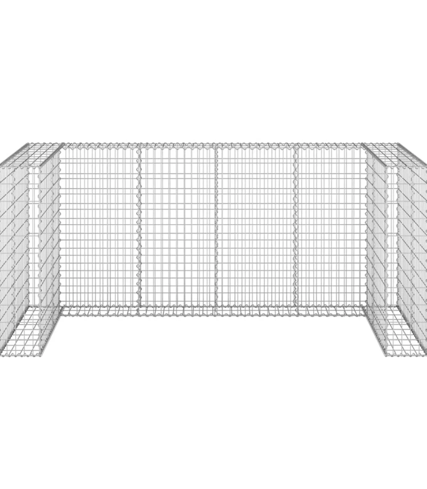 Schanskorf voor containers 254x100x110 cm gegalvaniseerd staal