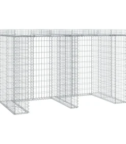 Schanskorf voor vuilnisbak 192x91x120 cm gegalvaniseerd ijzer