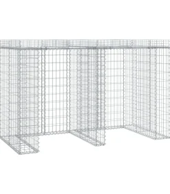 Schanskorf voor vuilnisbak 192x91x120 cm gegalvaniseerd ijzer