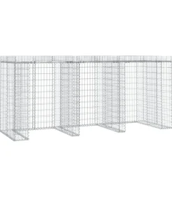 Schanskorf voor vuilnisbak 270x91x120 cm gegalvaniseerd ijzer