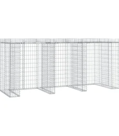 Schanskorf voor vuilnisbak 270x91x120 cm gegalvaniseerd ijzer