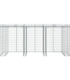 Schanskorf voor vuilnisbak 270x91x120 cm gegalvaniseerd ijzer