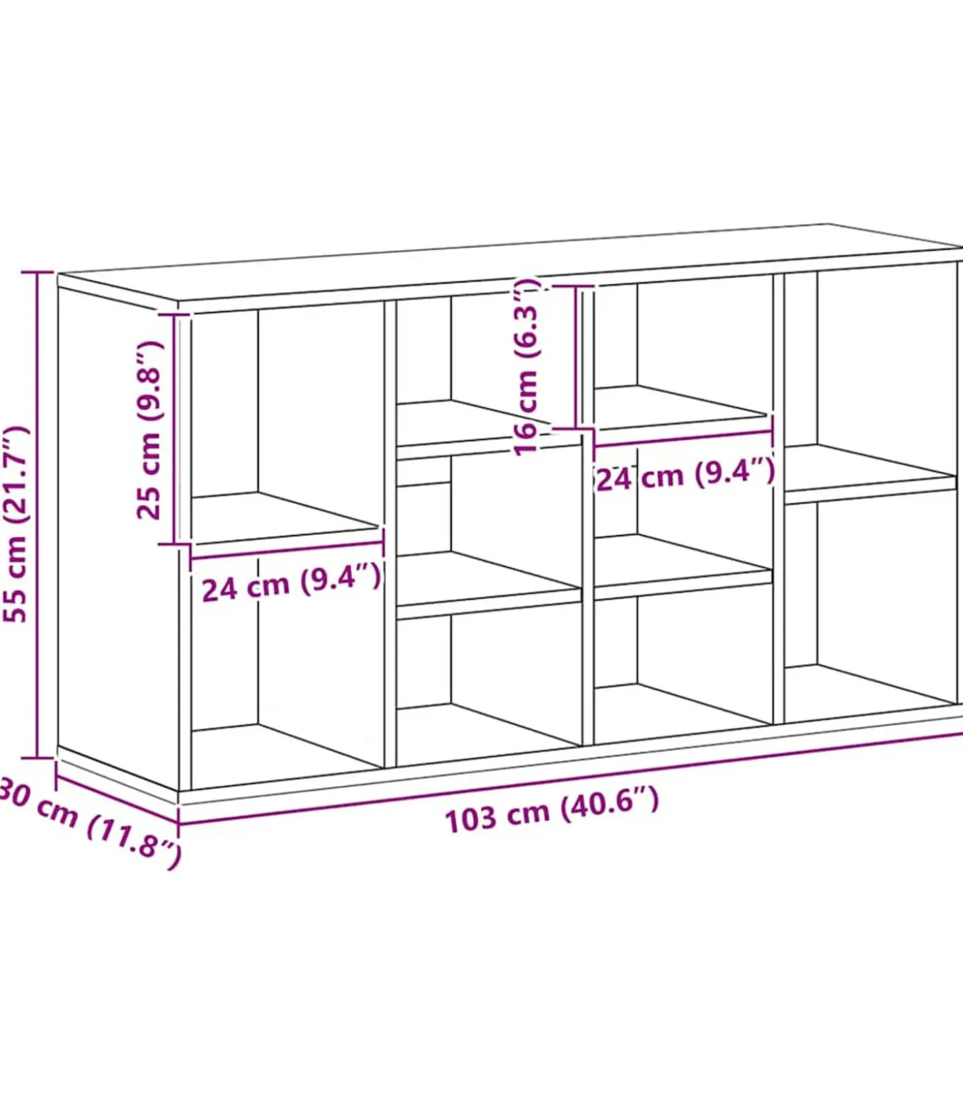 Schoenenbank 103x30x55 cm bewerkt hout gerookt eikenkleurig