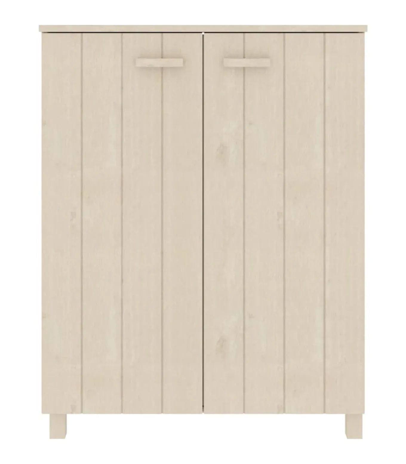 Schoenenkast HAMAR 85x40x108 cm massief grenenhout honingbruin