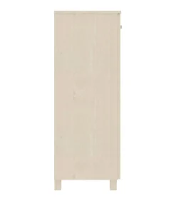 Schoenenkast HAMAR 85x40x108 cm massief grenenhout honingbruin