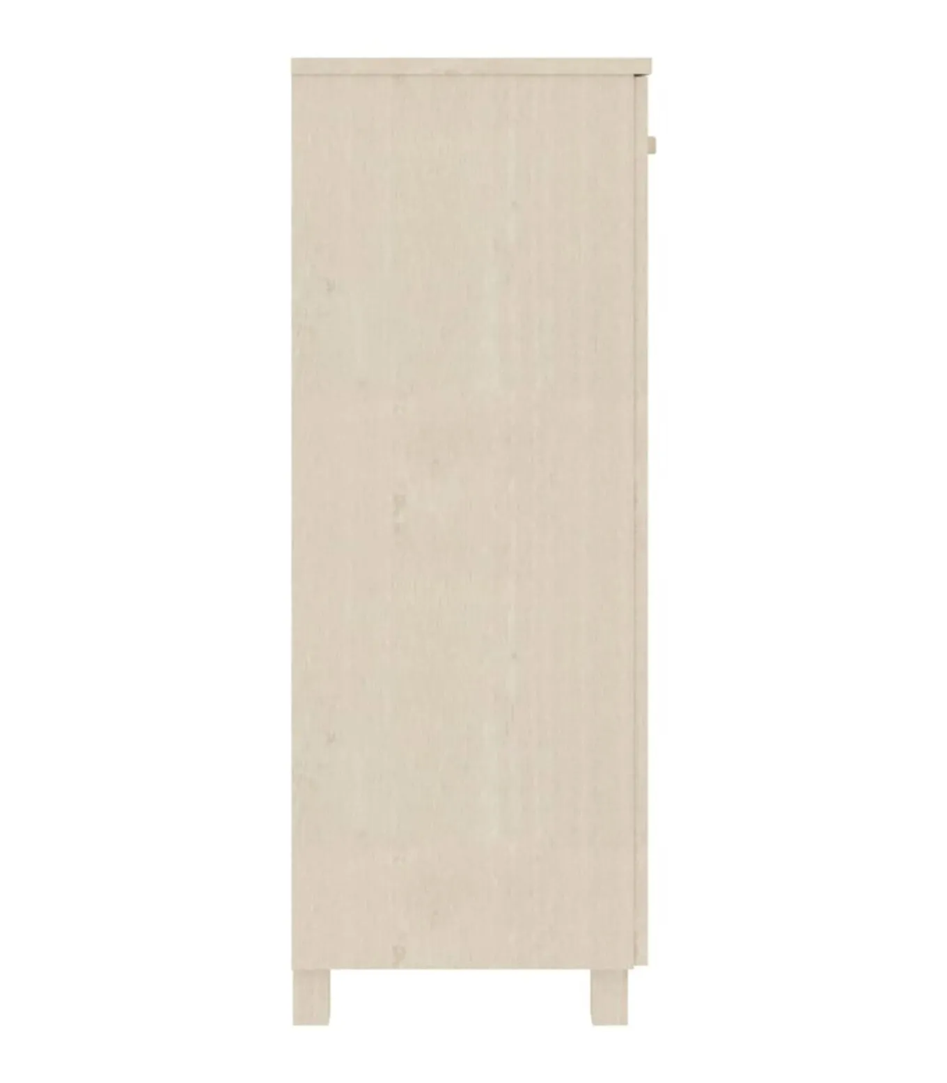 Schoenenkast HAMAR 85x40x108 cm massief grenenhout honingbruin