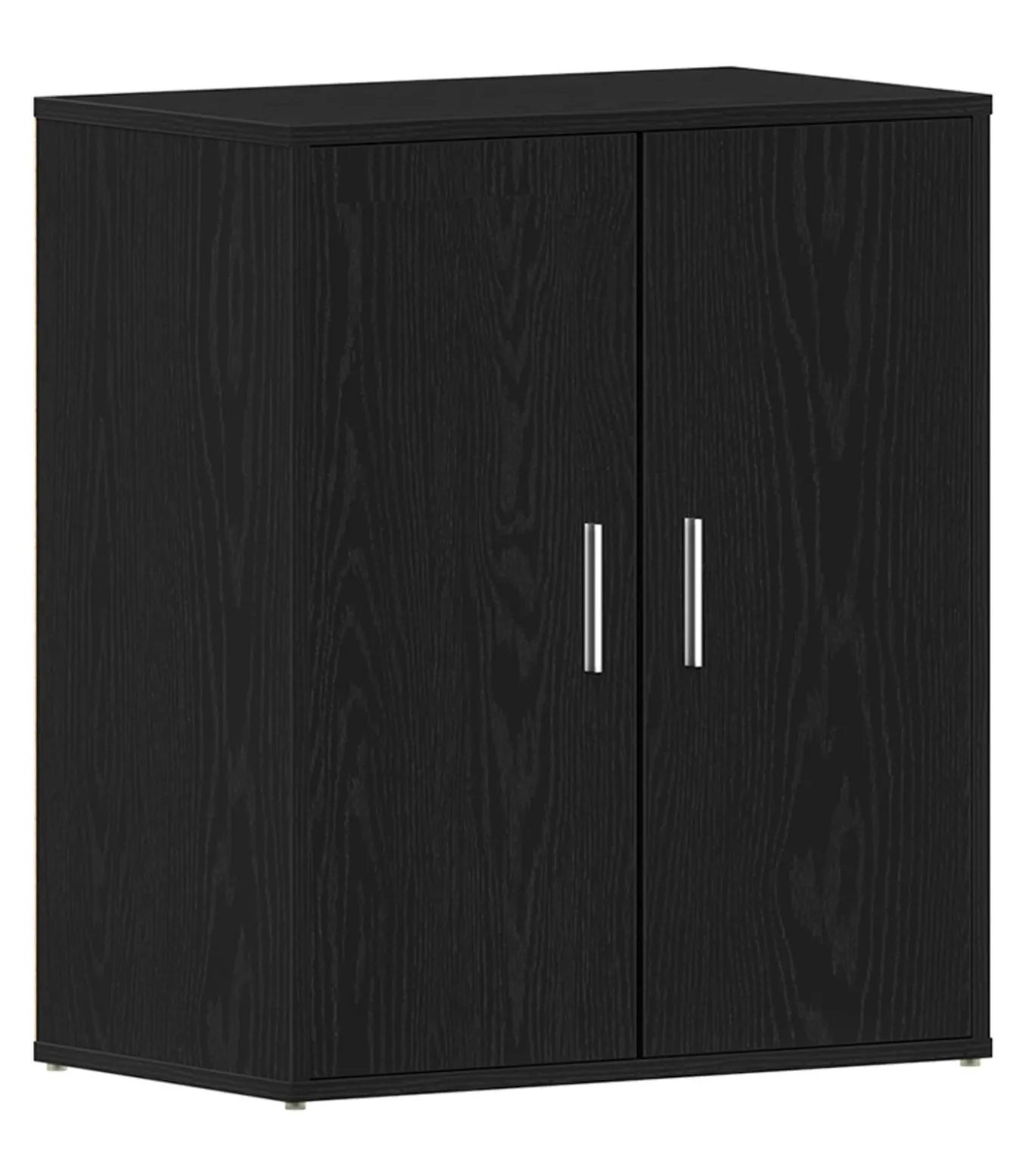 Schoenenkast met plank Zwart eiken 60 x 35 x 70 cm Bewerkt hout