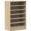 Schoenenkast 60x35x92 cm bewerkt hout sonoma eikenkleurig