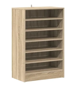 Schoenenkast 60x35x92 cm bewerkt hout sonoma eikenkleurig
