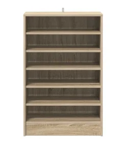 Schoenenkast 60x35x92 cm bewerkt hout sonoma eikenkleurig