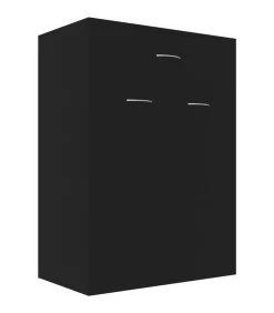 Schoenenkast 60x35x84 cm bewerkt hout zwart