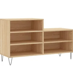 Schoenenkast 102x36x60 cm bewerkt hout sonoma eikenkleurig
