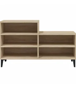 Schoenenkast 102x36x60 cm bewerkt hout sonoma eikenkleurig