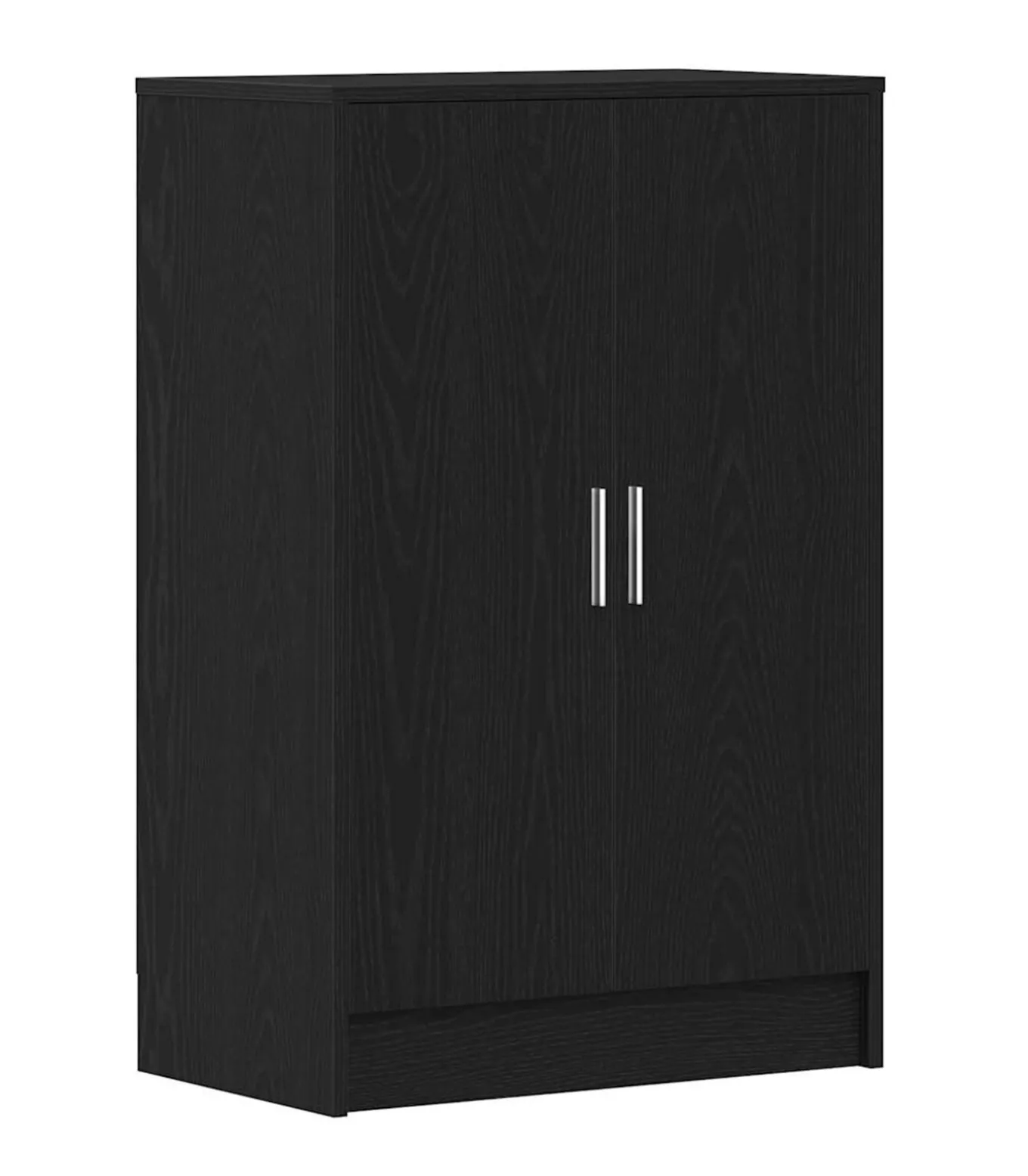 Schoenenkast 60x35x92 cm spaanplaat zwart eikenkleurig