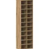 Schoenenkast 54x34x183 cm spaanplaat ambachtelijk eikenkleurig