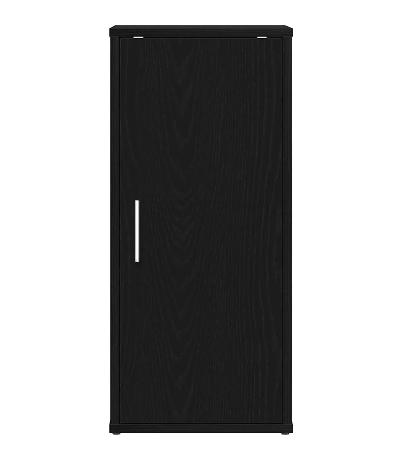 Schoenenkasten 32x35x70 cm spaanplaat 2 st zwart eikenkleurig