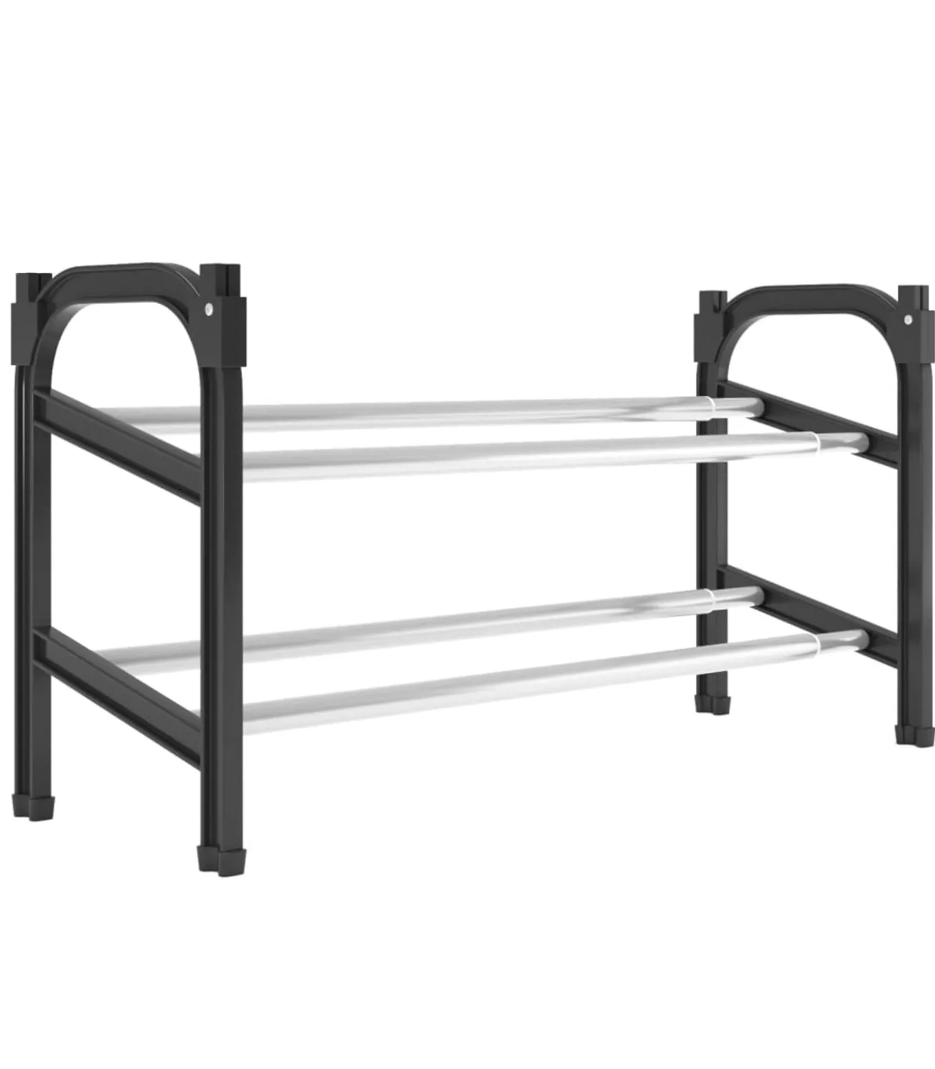 Schoenenrek met 2 schappen verlengbaar 119x24x37 cm