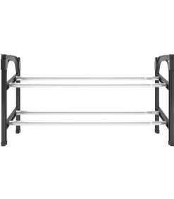 Schoenenrek met 2 schappen verlengbaar 119x24x37 cm